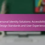 Personal Identity Solutions: Accessibility, Design Standards and User Experience
